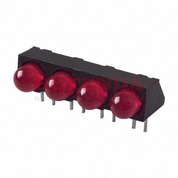 5640E1 - LED SUPER RED T1 3/4 QUAD RA PCB