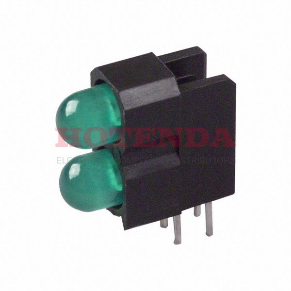 5670H5_5 - LED GREEN T1-3/4 DUAL RTANG PCB