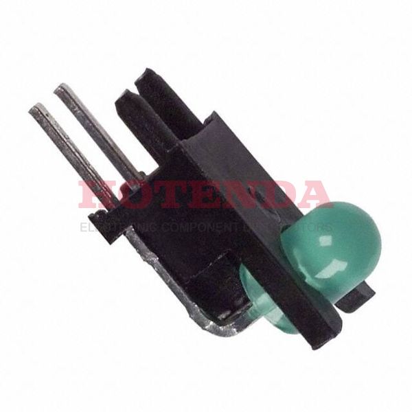 5322F5 - LED GREEN T1 .25" HI RT ANG ASSY
