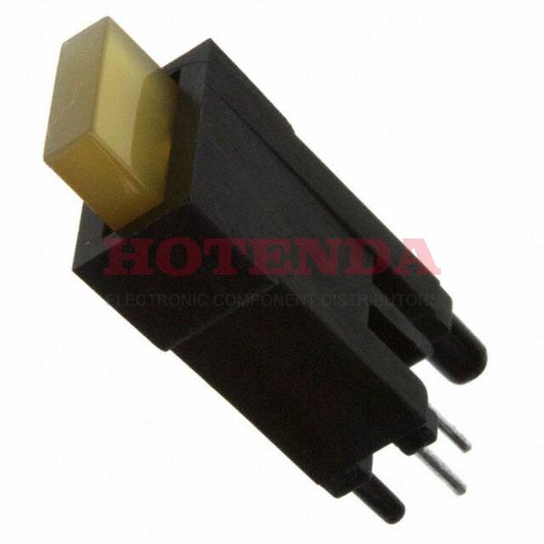 5611R7 - LED YELLOW RECTANG .725" HI ASSY