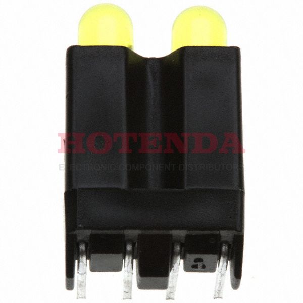 5365F7;7 - LED YELLOW DUAL T1 RT ANG ASSY