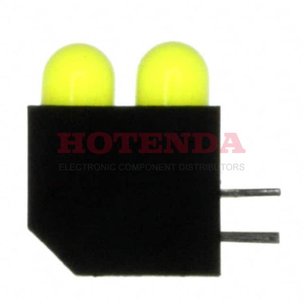 5520833F - LED 2HI 5MM SUP BRIGHT YEL PCMNT