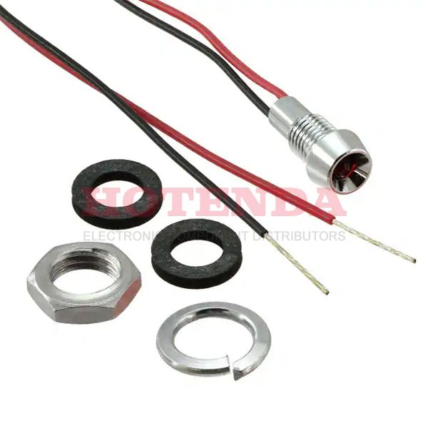 L60D-R5-W - Water Tight LED;Panel Mount Indicator; Red;5V