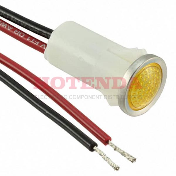 1092D3-12V - LED PANEL INDICATOR AMBER 12V