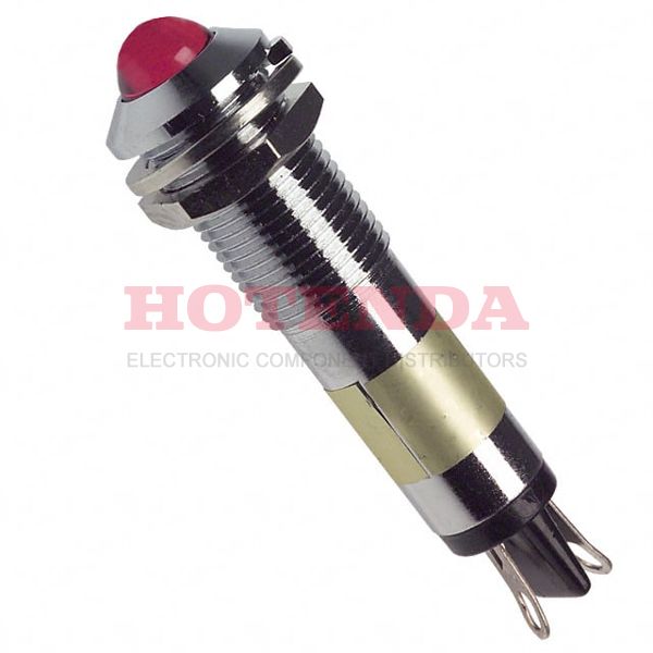 6091112140 - LED PNL MT 9MM 24V CHROME RED