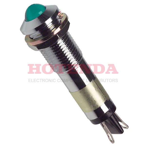 6091212120 - LED PNL MT 9MM 6V CHROME GREEN