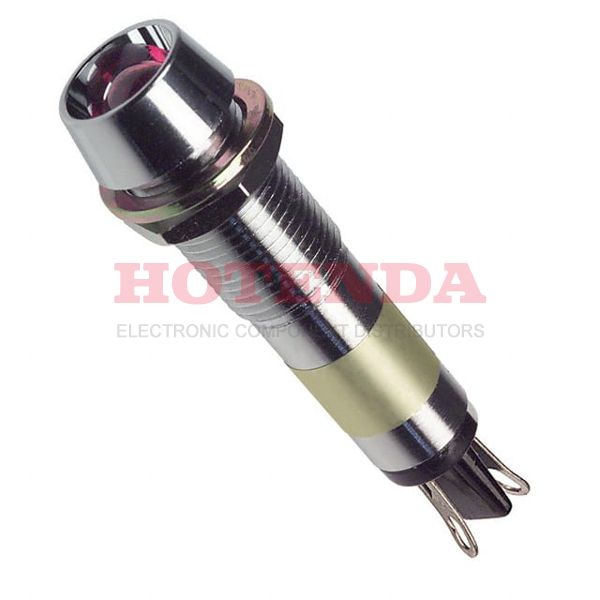 6092112140 - LED PNL MT 9MM 24V CHROME RED