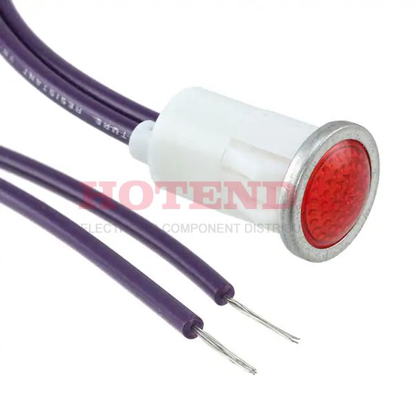 1090D1-28V - INDICATOR INCAND RED PANEL MNT