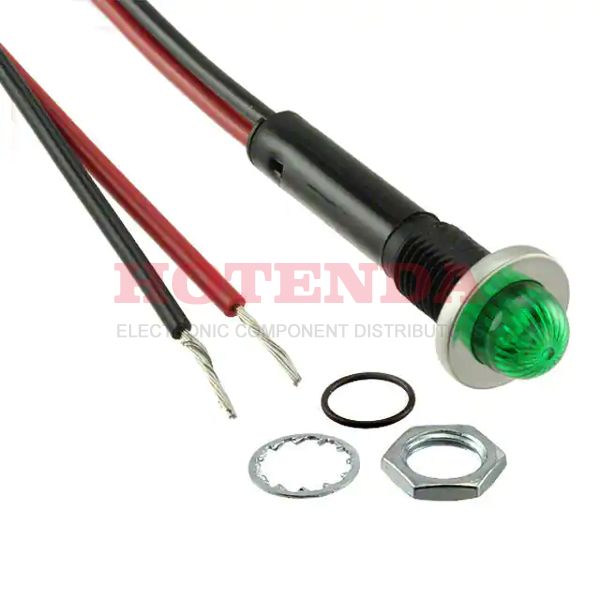 6013M5 - INDICATOR NEON GREEN PANEL MNT