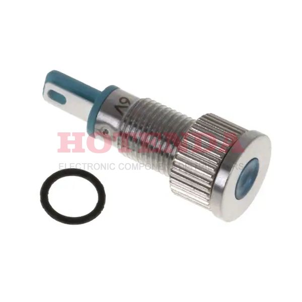 6201402304F - 8MM FLT PMI BLU 24 VDC W/TERMS