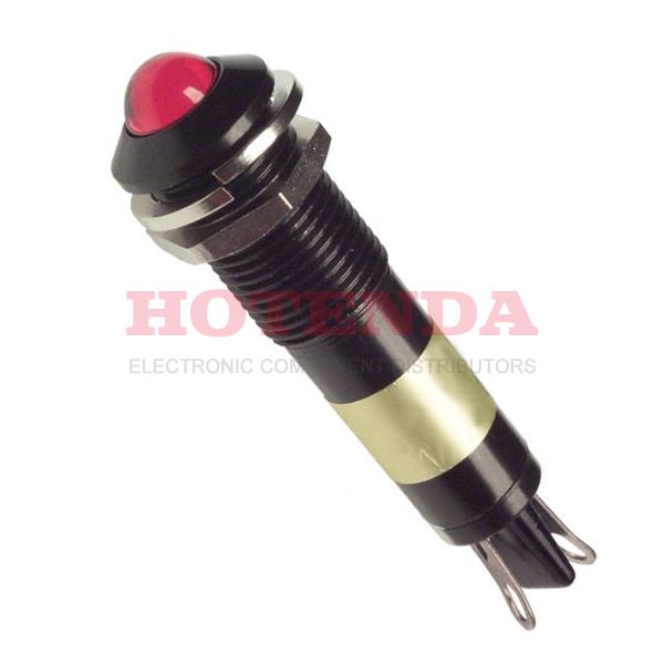 6091122120 - LED PNL MT 9MM 6V BLACK RED