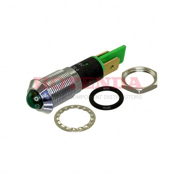 FL1M-12SJ-1-G12V - LED GRN 12MM NUT 12VAC/DC STK