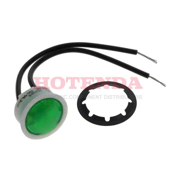 2622K5 - LAMP NEON GREEN 120V PC MNT