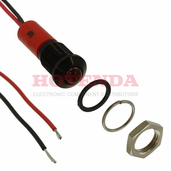 Q8P3BXXR12E - LED PM INDICATOR PROMINENT RED
