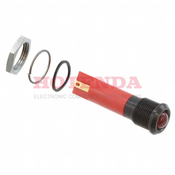 Q12P1BXXR24E - INDICATOR 24V 12MM PROMINENT RED