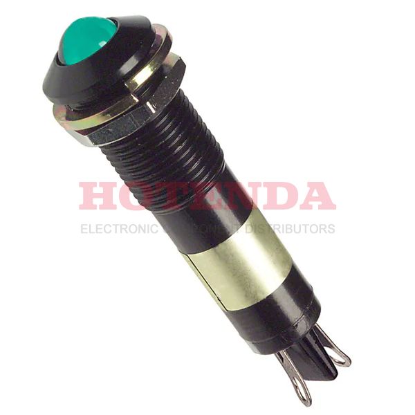 6091222130 - LED PNL MT 9MM 12V BLACK GREEN