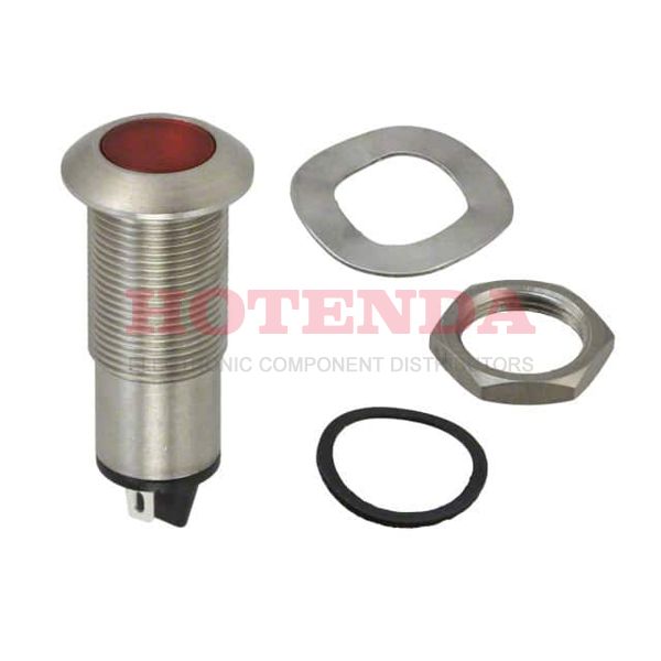 PM5-S17R110AC - PANEL MOUNT ASSEMBLY RED, 12.7MM