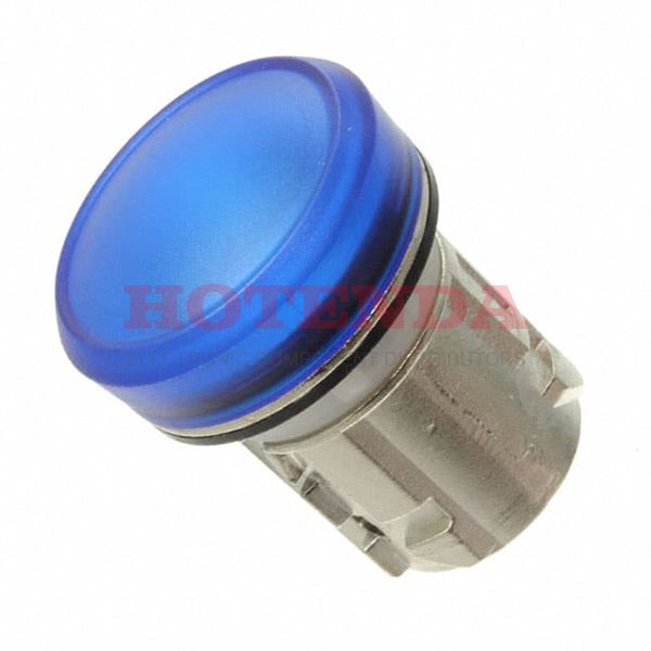 45-2T00.20J0.000 - Indicator; Actuator; Metal; Clear; Trans; Full Face Illum; LED; Blue; 22.5mm