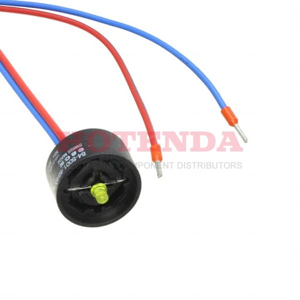 84-8001.4640 - Illumination Element;Single LED;Yellow;24VDC;10mA;IP40;Flat Ribbon Wire