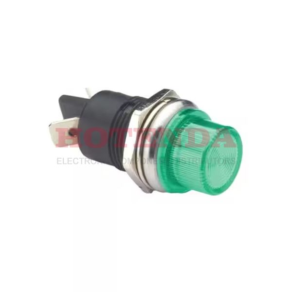 PL-522-GC - PILOT LED 12V GRN. M16 BLD