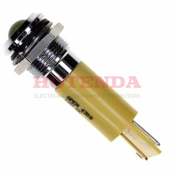 Q12P1CXXY12E - INDICATOR 12V 12MM PROMINENT YEL