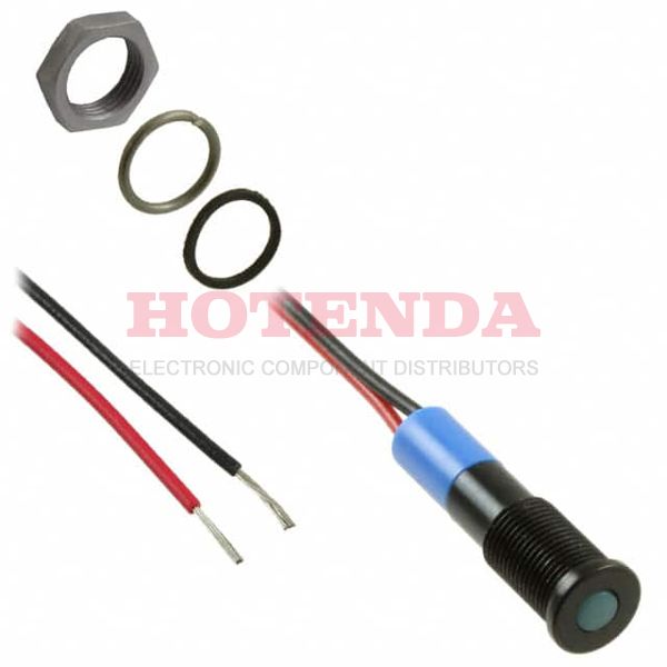 Q6F3BXXB24E - LED PM INDICATOR FLUSH BLUE