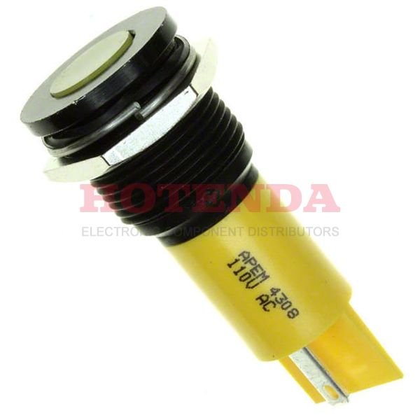 Q16F1BXXY110E - INDICATOR 110V 16MM FLUSH YELLOW