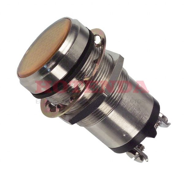 5561705304 - LED PNL MT 1" 125VAC WT FLAT YEL