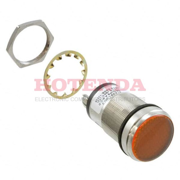 5561904324F - LED 1" FLAT ORG PMI 24V C1D2