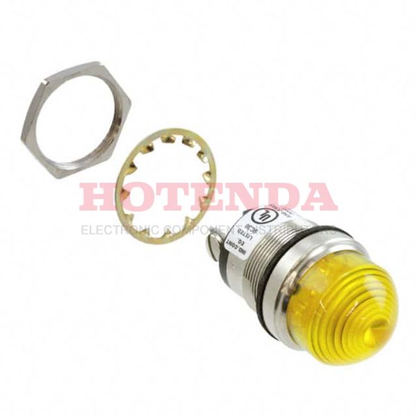 5563303304F - LED PNL MT 1" DOMED YLW