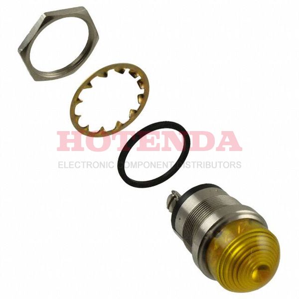 5563304304F - LED PNL MT 1" DOME YELLOW