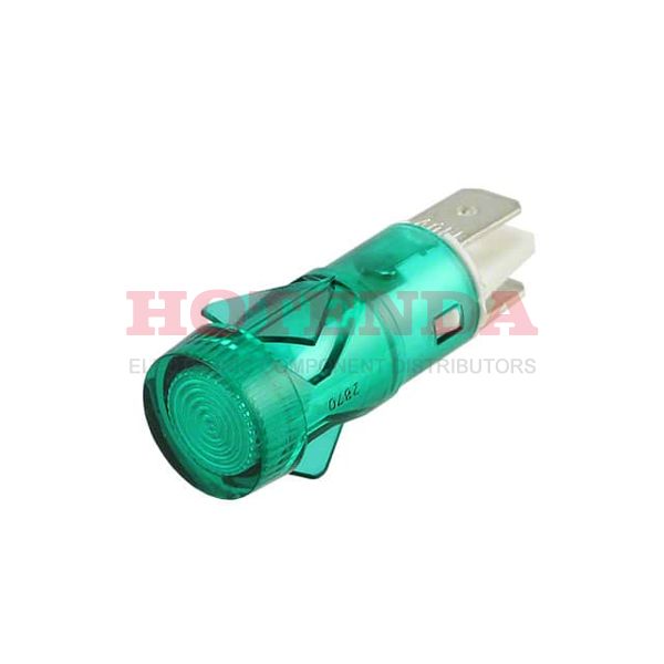 NL2870C2G - LAMP NEON PNL MNT 125V GREEN