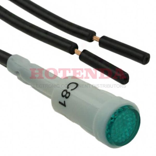 NL2950WL2G - LAMP NEON PNL MNT 125V GREEN