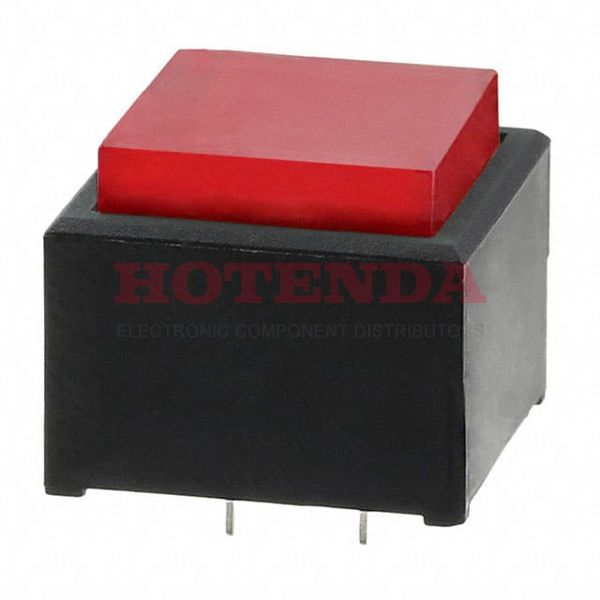 LP1S-L2-Z - PILOT LIGHT 12MM SQ RED CAP RED