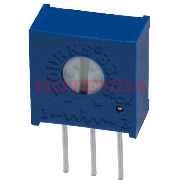 3386W-1-502ALF - TRIMMER 5K OHM 0.5W PC PIN SIDE