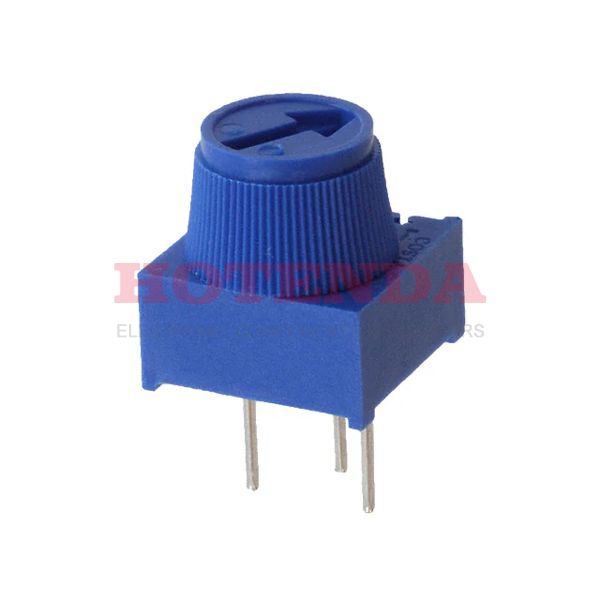 3386P-1-500T - TRIMMER 50 OHM 0.5W PC PIN TOP