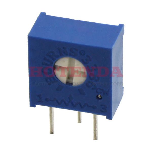 3386V-1-200 - TRIMMER 20 OHM 0.5W PC PIN SIDE