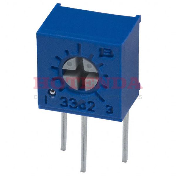 3362X-1-500LF - TRIMMER 50 OHM 0.5W PC PIN SIDE