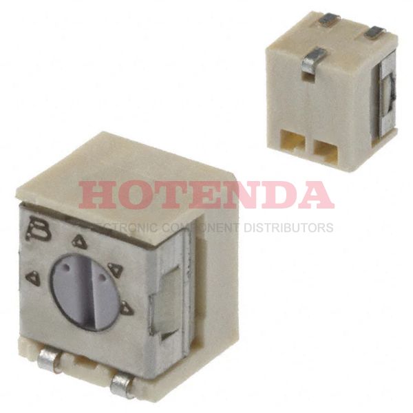 3314S-3-100E - TRIMMER 10 OHM 0.25W J LEAD SIDE