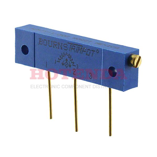 3057Y-1-201M - TRIMMER 200 OHM 1W PC PIN SIDE