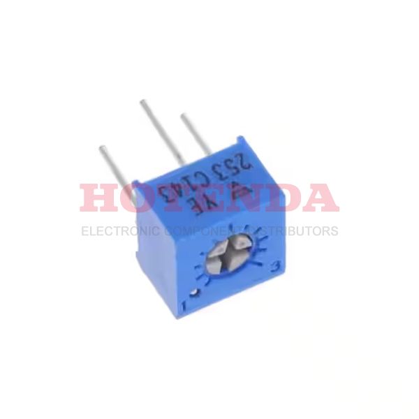 T73YE253KT20 - Trimmer Resistors - Through Hole 1/4SQ V/ADJ 25K