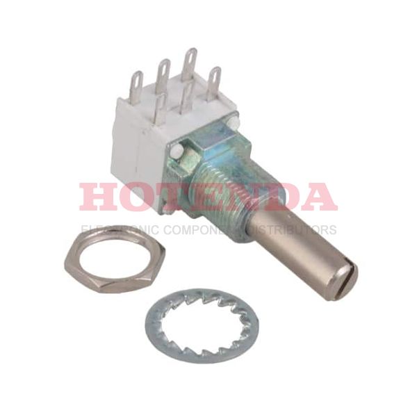 P11L2V0FLSY00102KA - VISHAY P11L2V0FLSY00102KA Rotary Potentiometer, Cermet, 1 kohm, 100 mW,10%, P11L Series, 1 Turns, Linear