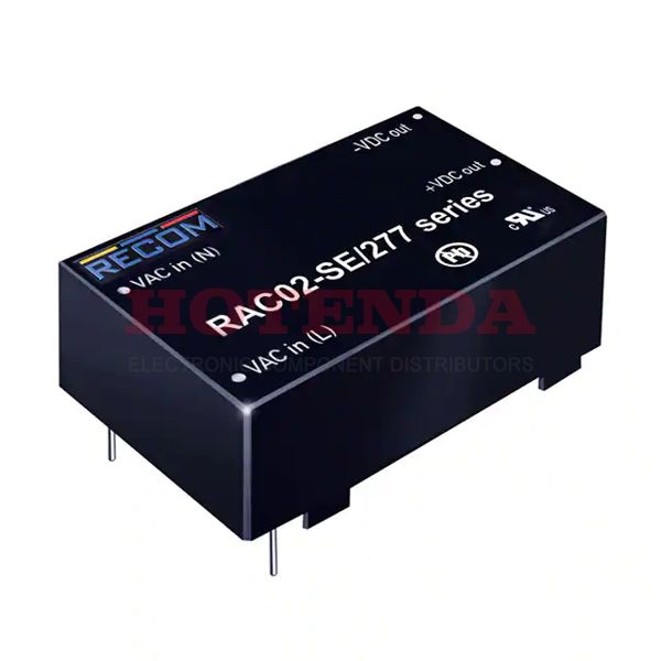 RAC02-24SE/277 - RAC02-24SE/277 datasheet pdf and AC DC Converters product details from Recom Power stock available on our website