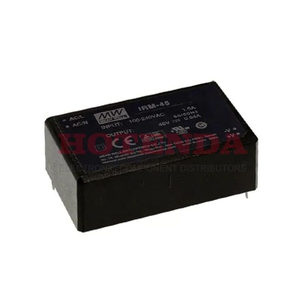 IRM-45-12 - IRM-45-12 datasheet pdf and AC DC Converters product details from MEAN WELL USA Inc. stock available on our website