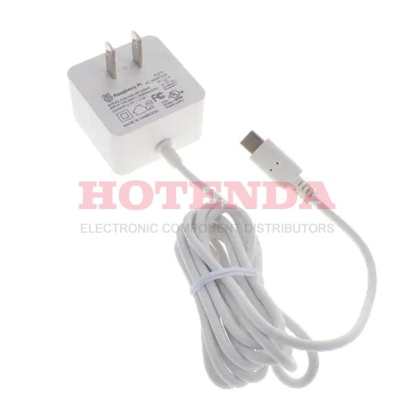 RPI USB-C POWER SUPPLY WHITE US