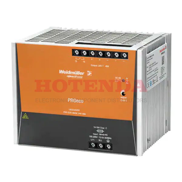 1469520000 - WEIDMULLER 1469520000 AC/DC CONVERTER, 960W, 24V, 40A