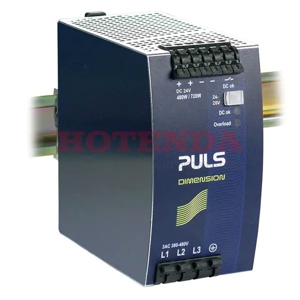 QT20.481 - Switch Mode, 8.710 DIN Rail Panel Mount Power Supply Q, 48V dc to 55V dc Dimension