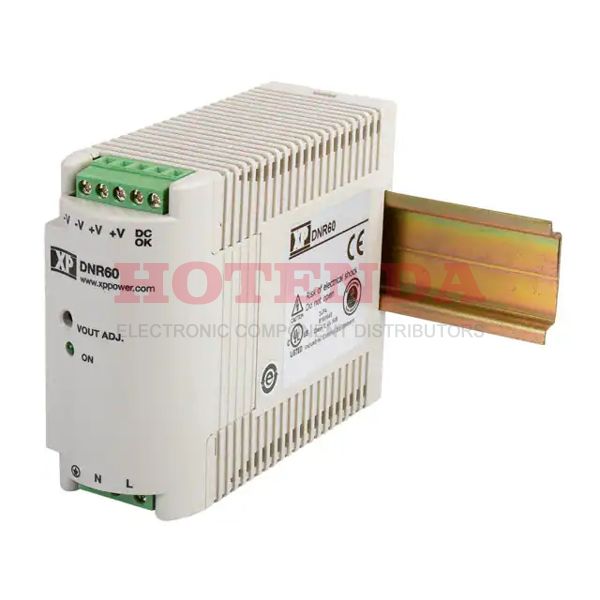 DNR60US05 - XP POWER DNR60US05 AC/DC DIN Rail Power Supply, Industrial, Fixed, 85 V, 264 V, 50 W, 5 V, 10 A