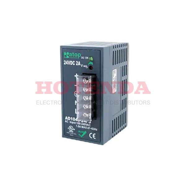 AD1048-24FS - 48W/2A DIN-RAIL 24VDC POWER SUPP