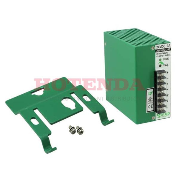 AD1072-24F - 72W/3A DIN-RAIL 24VDC POWER SUPP